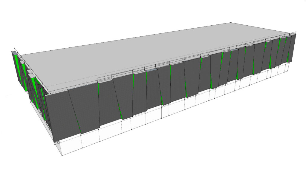 Dominująca fasada łupkowa