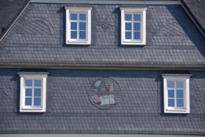 Elewacja pokryta łupkiem