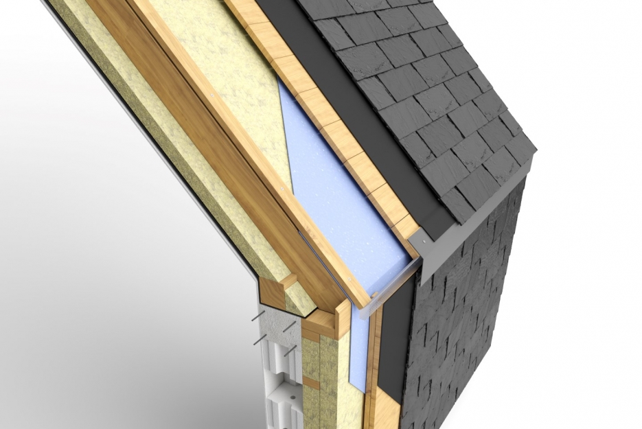 Dach bez okapowy - bez rynny