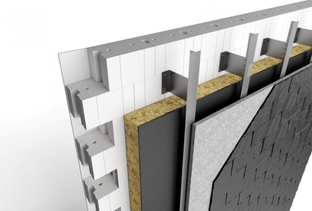 Łupek dachowy na konstrukcji aluminiowej